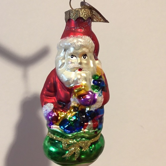VTG Blown Glass Old Santa Christmas Ornament - Picture 2 of 16